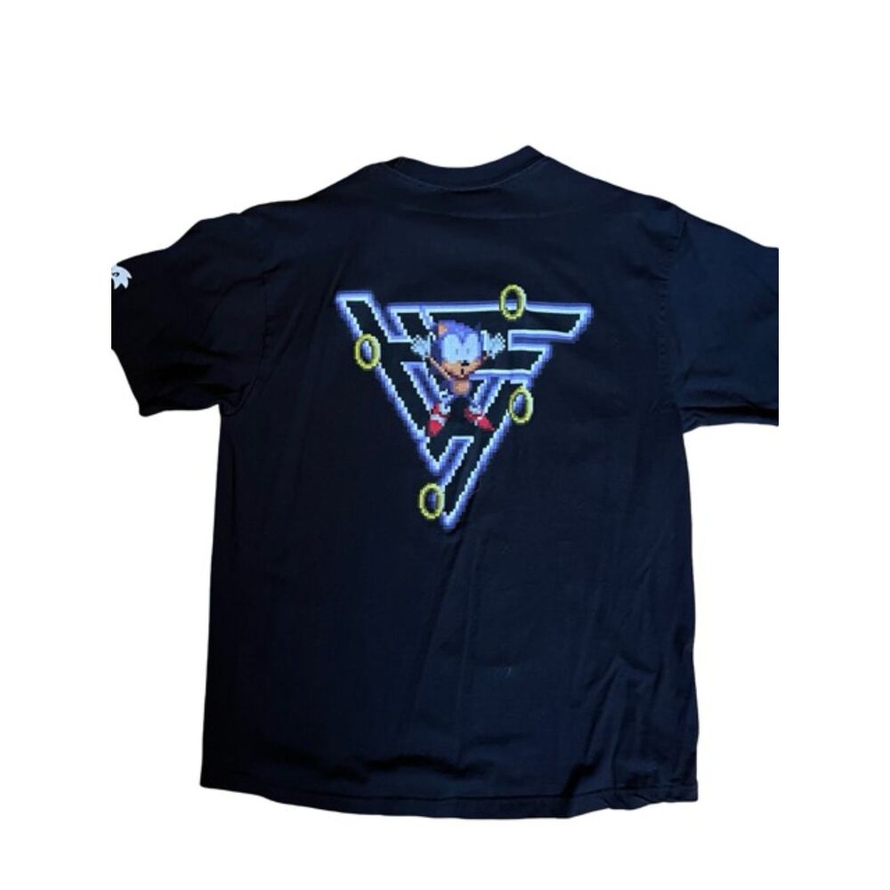 Hypland x Sonic The Hedgehog Shirt Black Video Game Shadow Amy Tails Knuckles